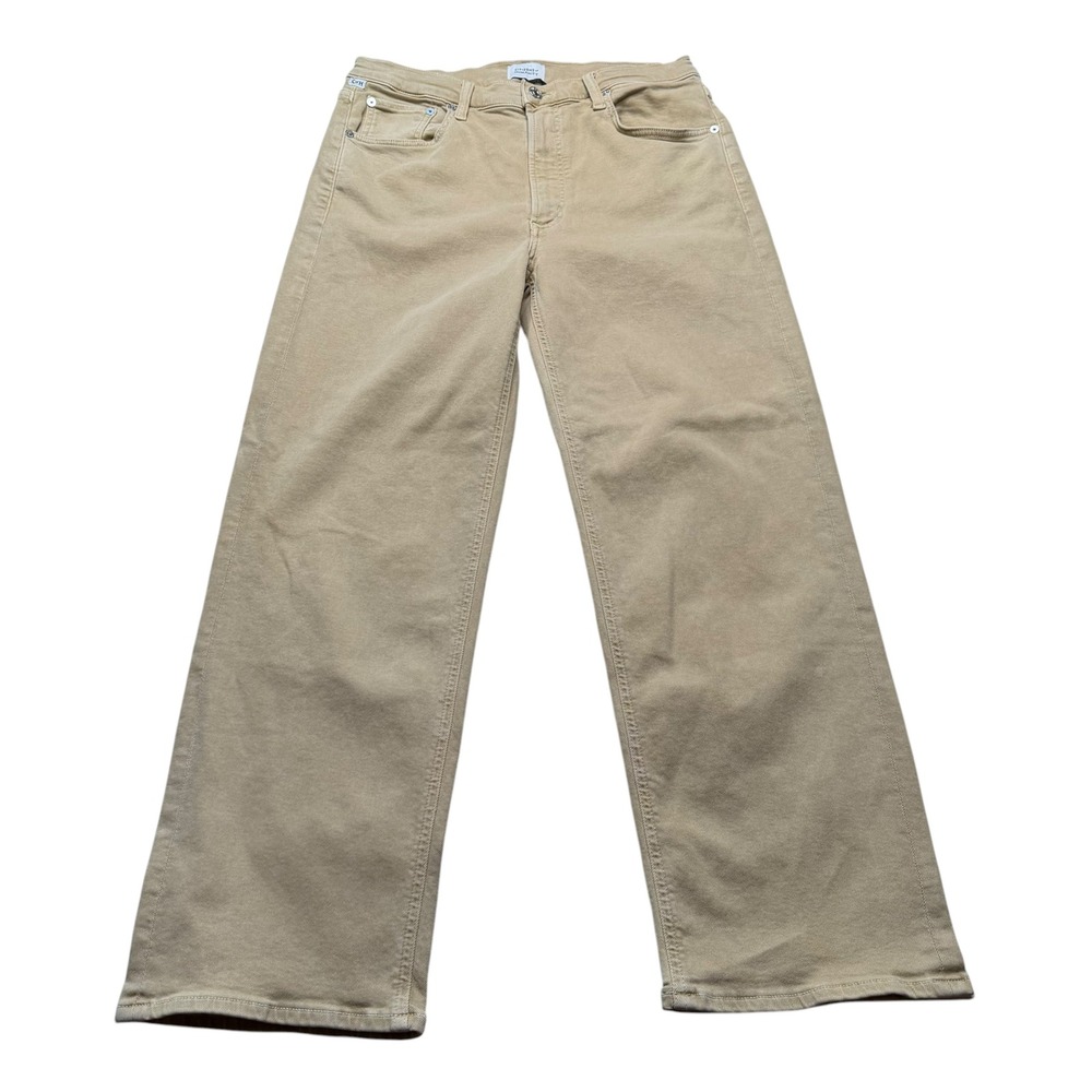 CITIZENS OF HUMANITY Palma Wide Leg Tan Khaki Jeans Women's Size 30 Earthy
